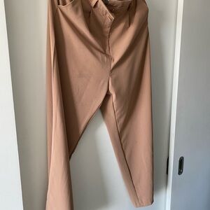 Amazon Women's Tan Paper Bag Waist Trousers